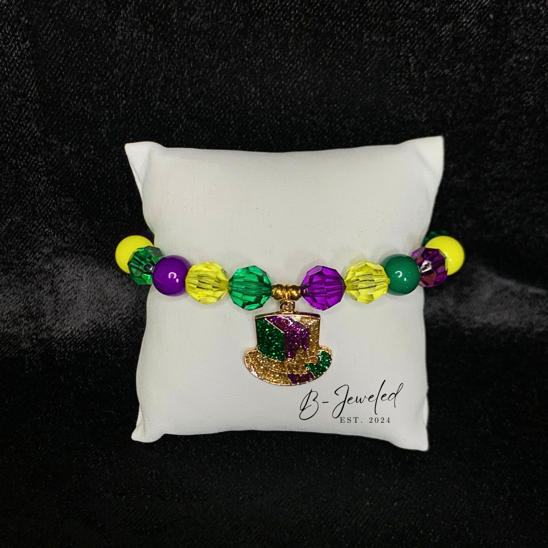 Mardi Gras Crystal Hat